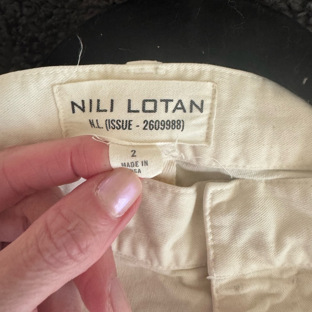 Nili Lotan Cream Trousers - Picture 5 of 5